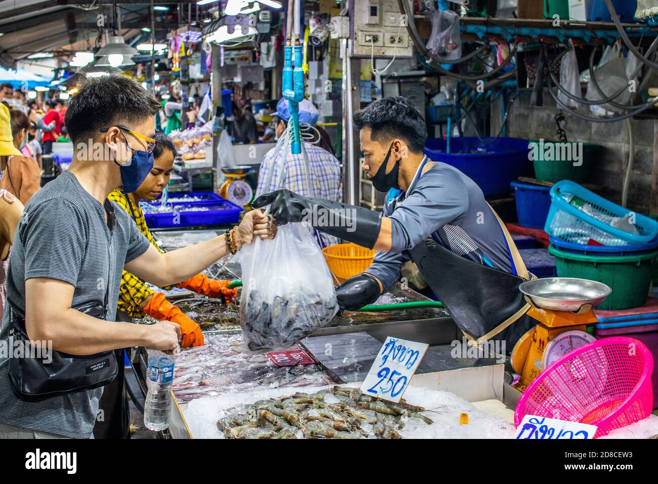 seafood market Naklua Thailanddocumentary, Stock Photo
