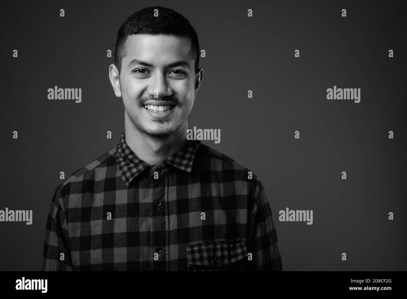 Face young happy multi ethnic Black and White Stock Photos & Images - Alamy