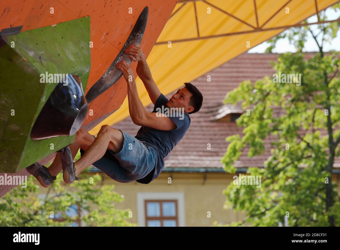 The Czech Republic´s Bouldering Championship in Slany Stock Photo Alamy