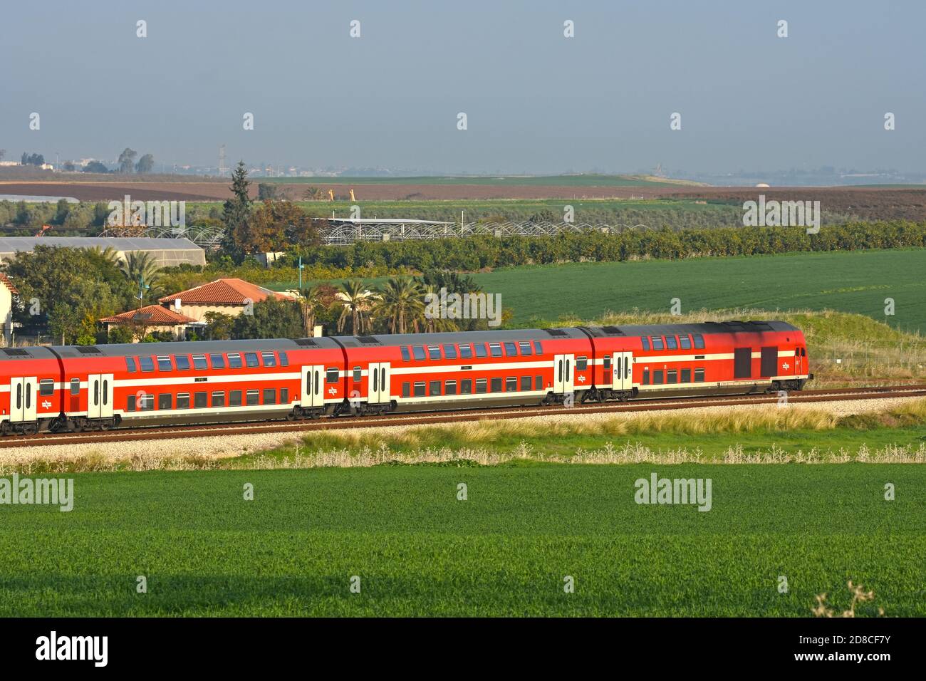 Train on the move Stock Photo