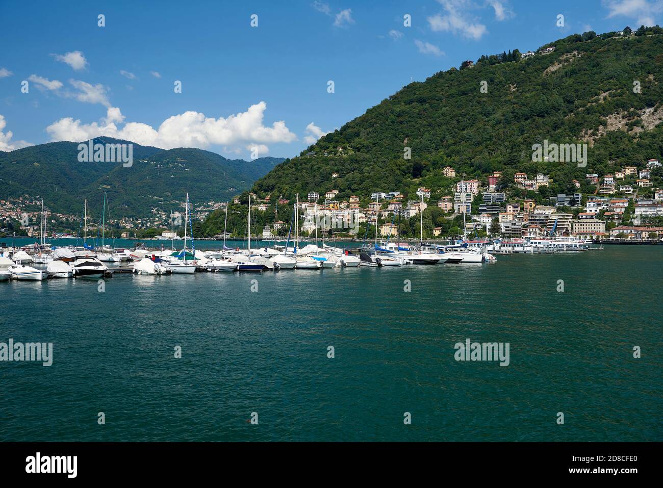 Como, Italy, the port on the lake Stock Photo - Alamy