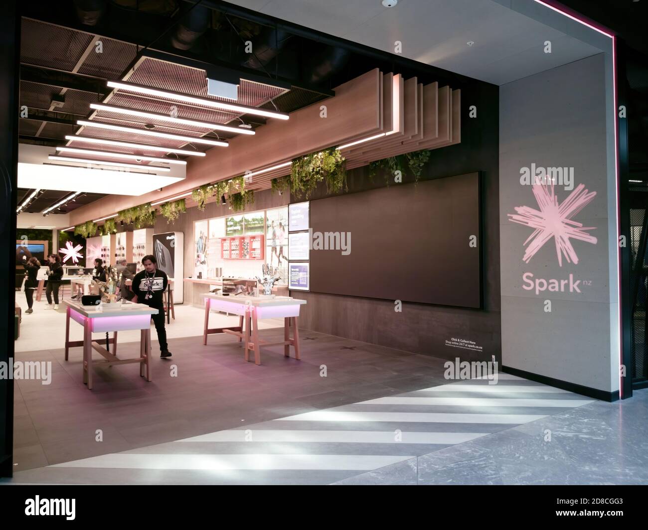 AUCKLAND, NEW ZEALAND Oct 07, 2019 View of Spark mobile provider store in Westfield Newmarket