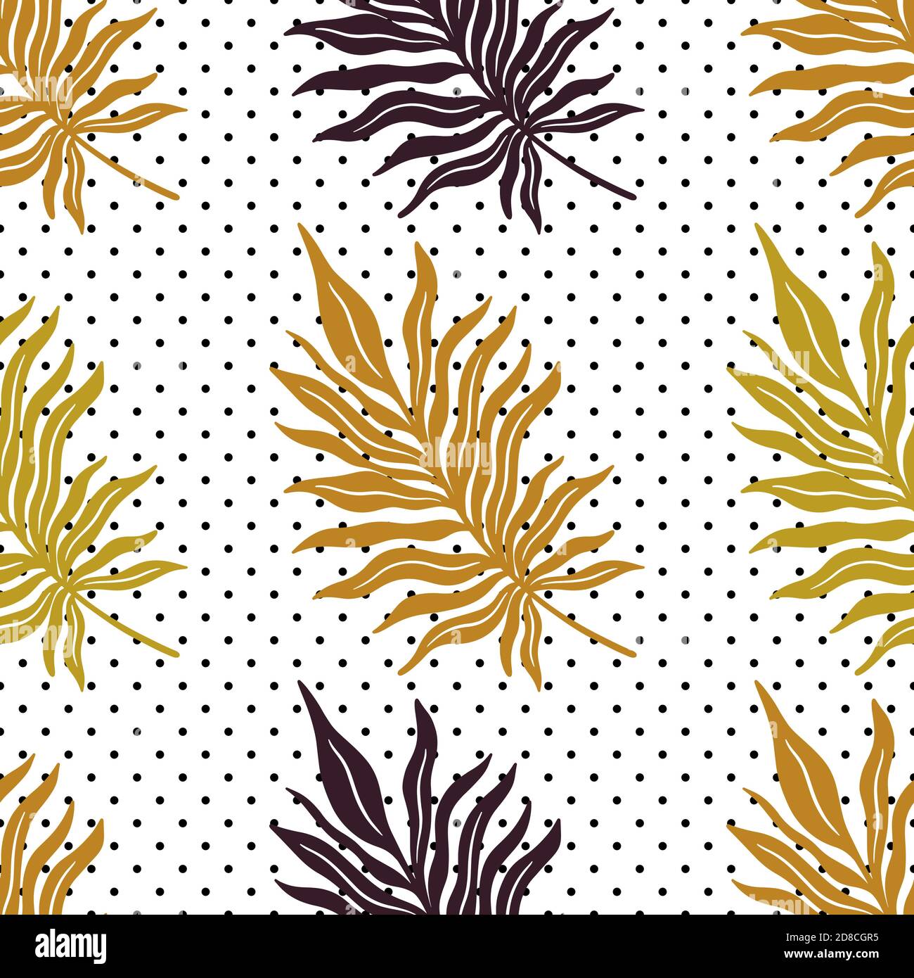 Seamless Pattern Tropical Plant Botanical Floral Background Design For Home Decor Fabric Carpet Wrapping Stock Vector Image Art Alamy
