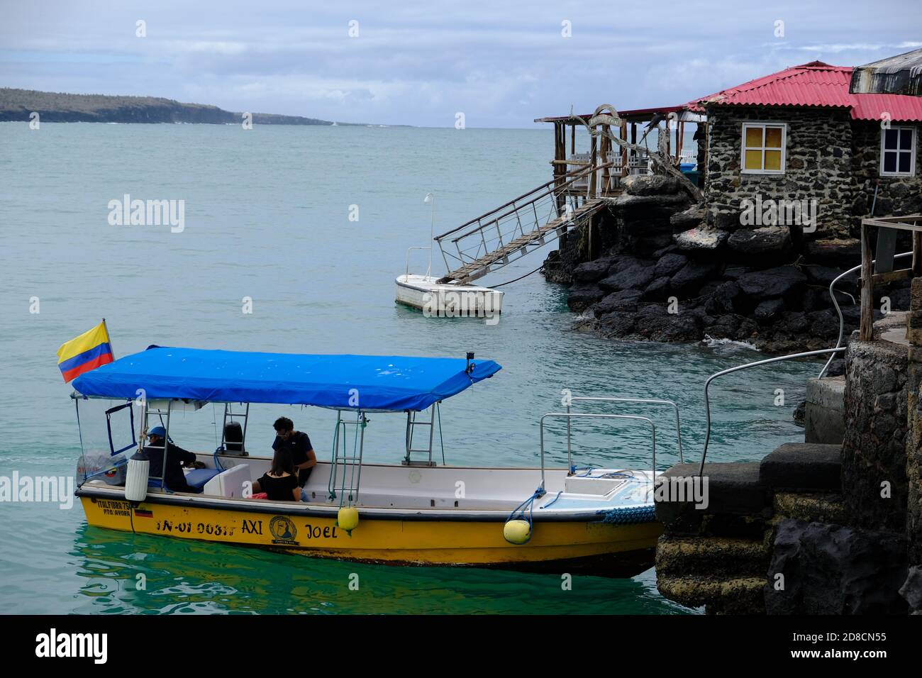 Ecuador Galapagos Islands Santa Cruz Island Ferry terminal at