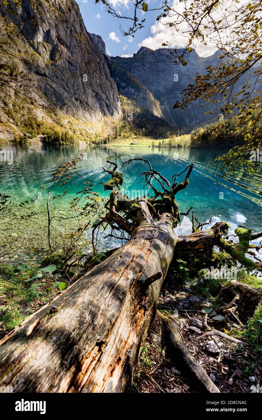 Obersee Berchtesgadener Land, Bavaria, Germany. Stock Photo