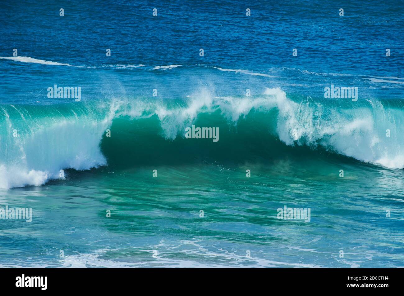 Huge wave in the atlantic ocean, Canary Islands, Fuerteventura Stock Photo
