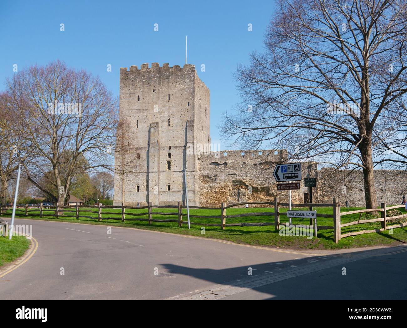 Portchester castle Stock Photo