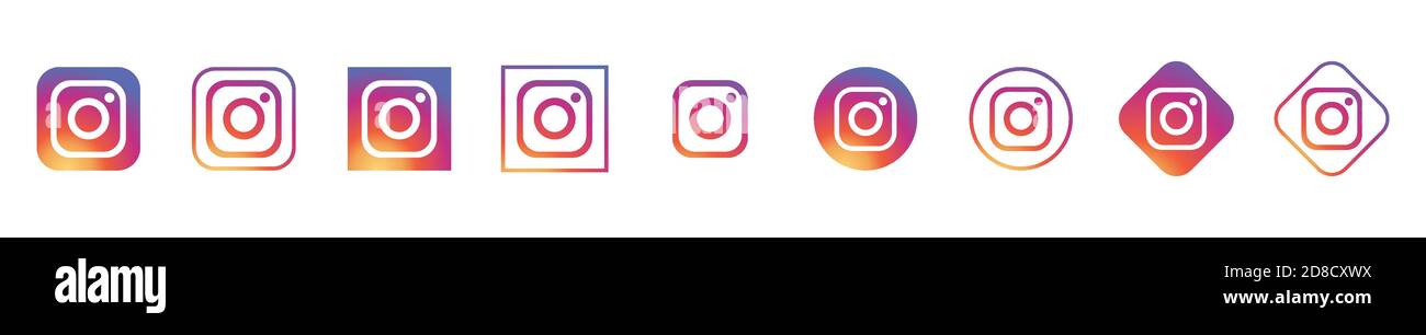Instagram Icon Instagram Logo Instagram Vector Instagram Set Stock Vector Image Art Alamy