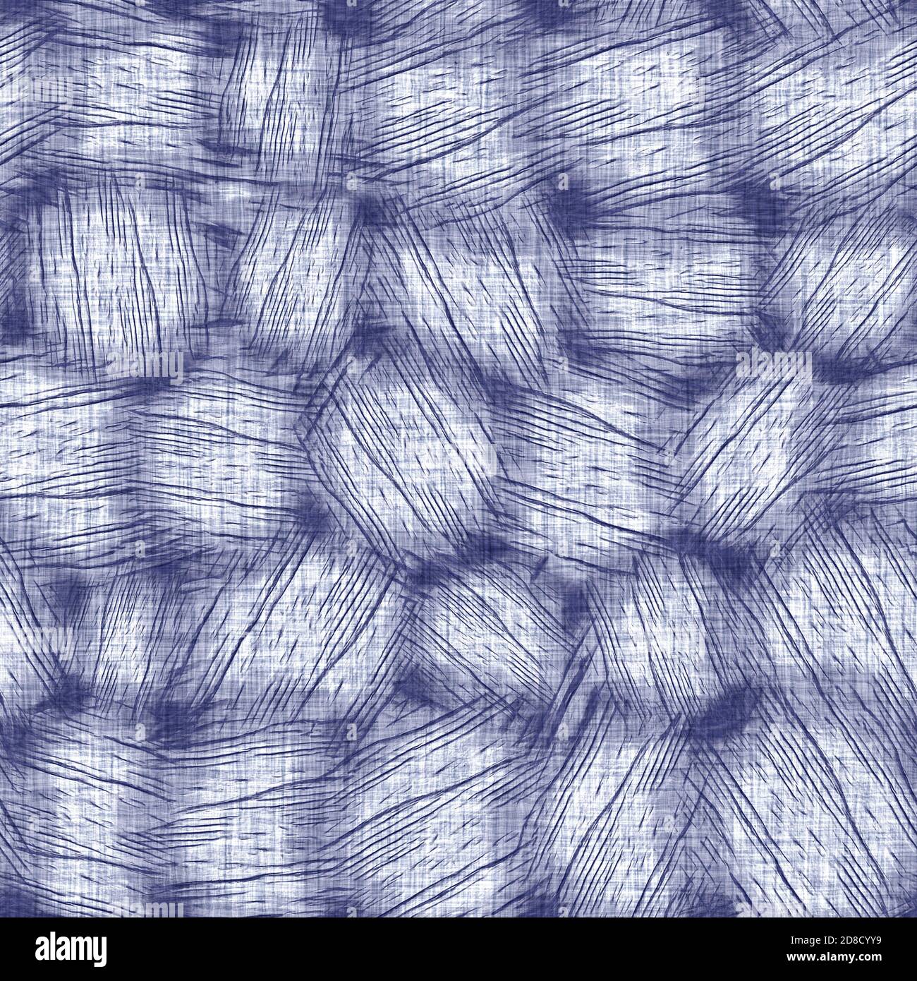 Seamless indigo doodle dot texture. Blue woven boro cotton dyed effect ...