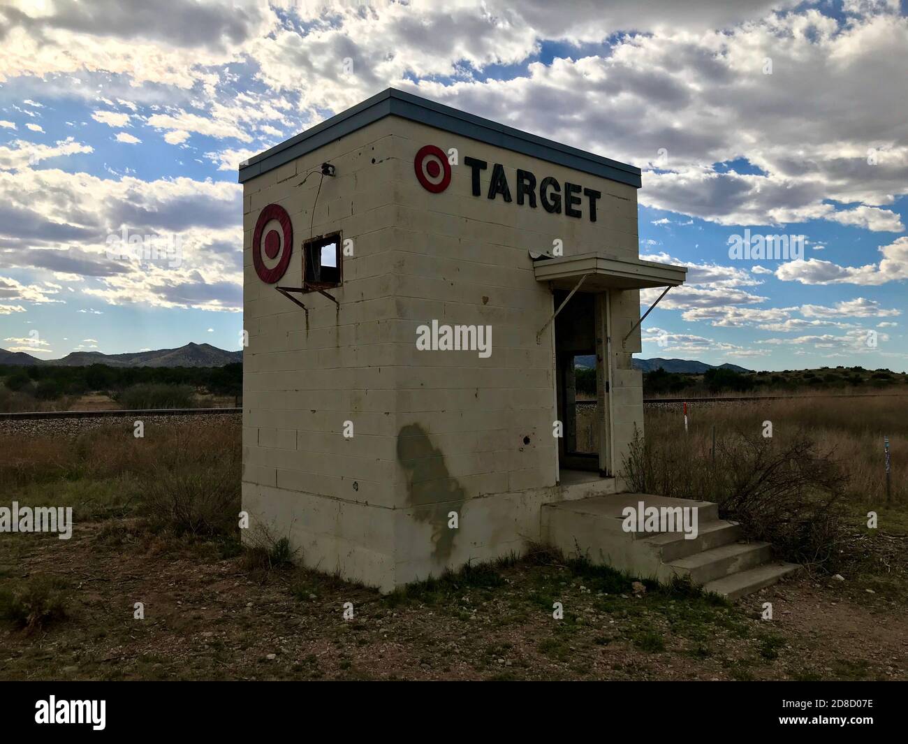 World's smallest Target store is located between Alpine and Marfa Texas off of US-90 Stock Photo