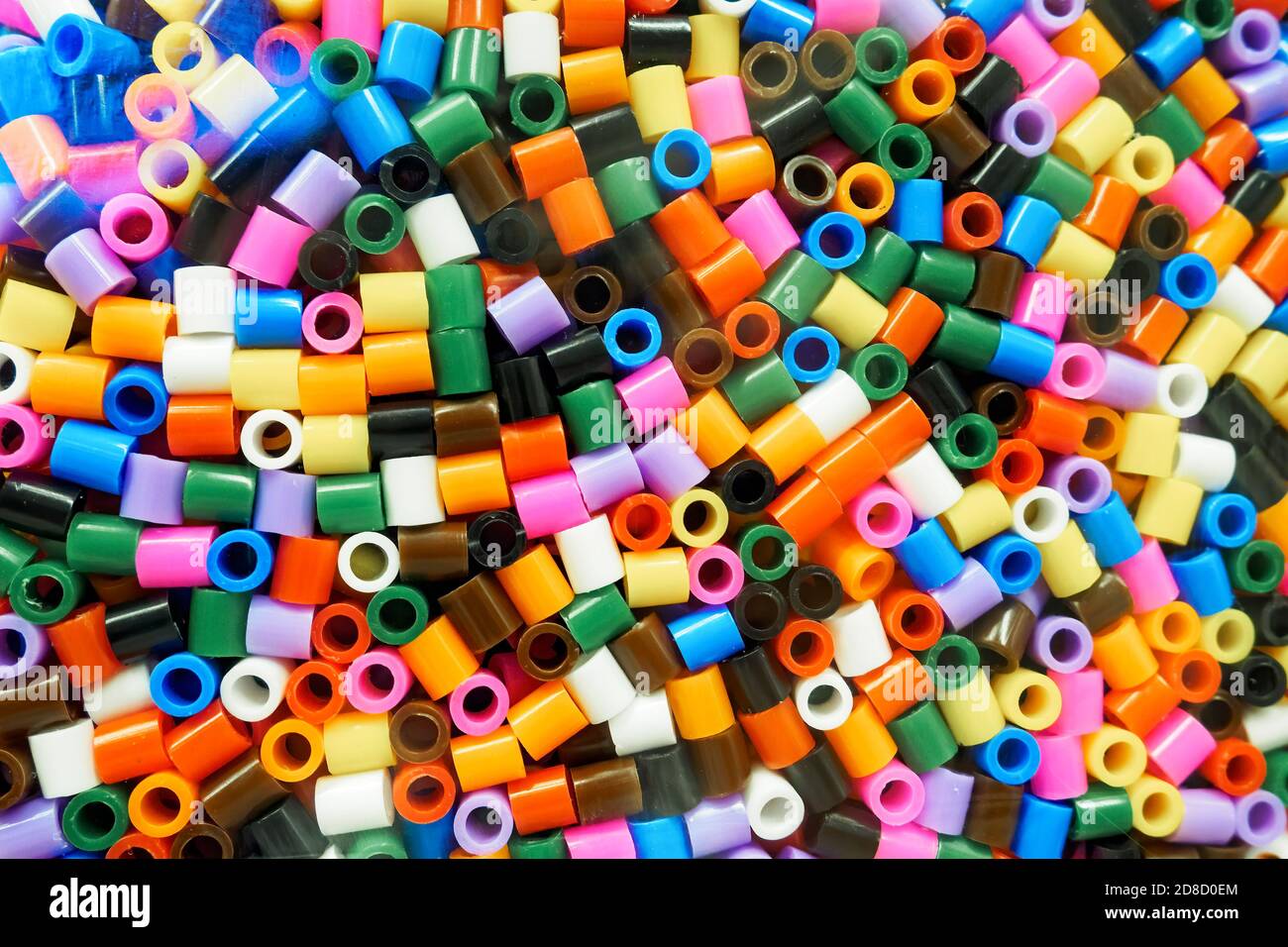 Assorted colors of Ikea Pyssla thermo mosaic beads, selective focus Photo - Alamy