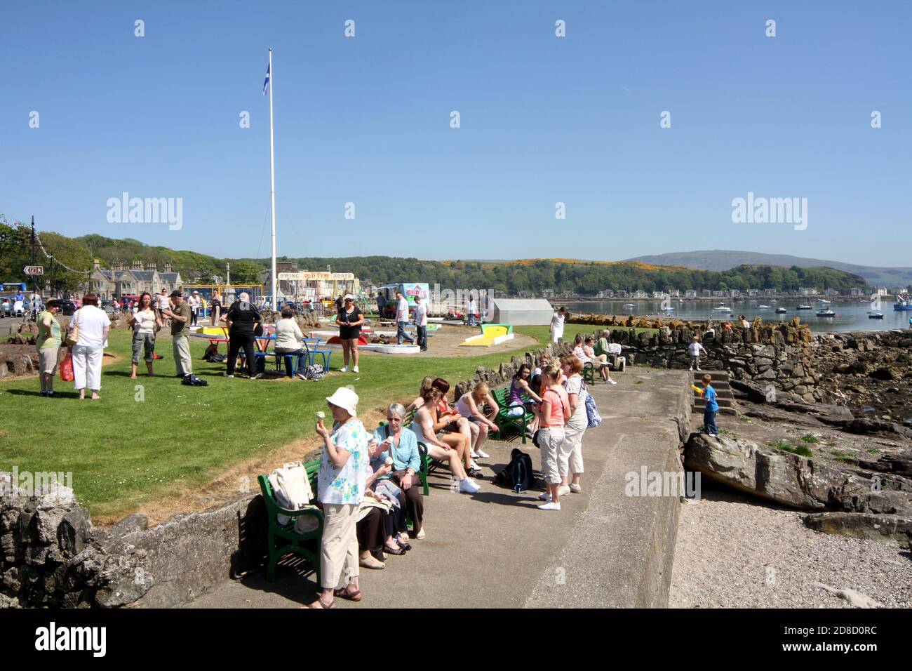 Millport on Isle of Cumbrae , general views and people enjoying the