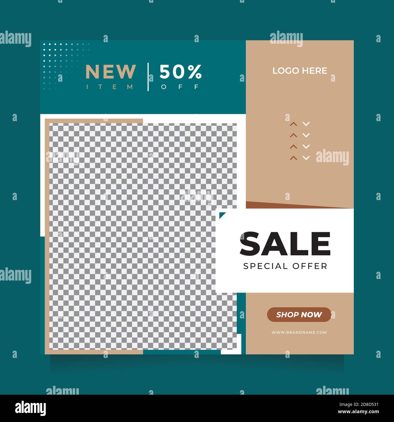 Special Offer fashion sale social media post and web banner template for digital marketing Stock Vector