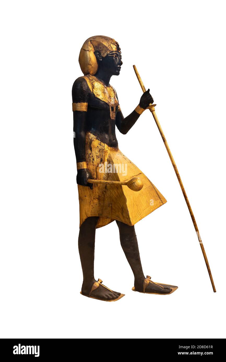 egyptian celestial boatman figure Stock Photo