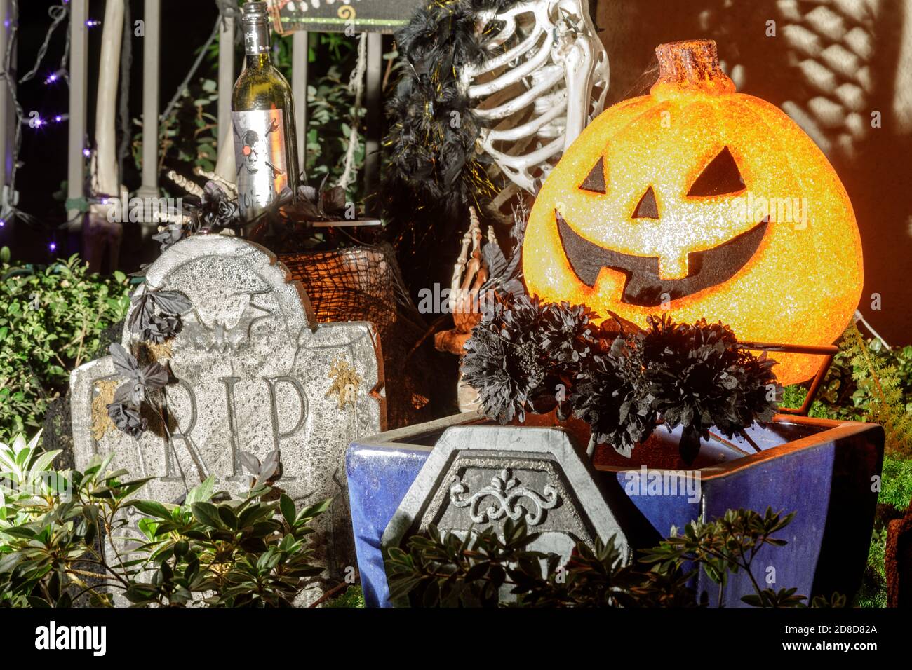 Halloween Decorations and Props Stock Photo