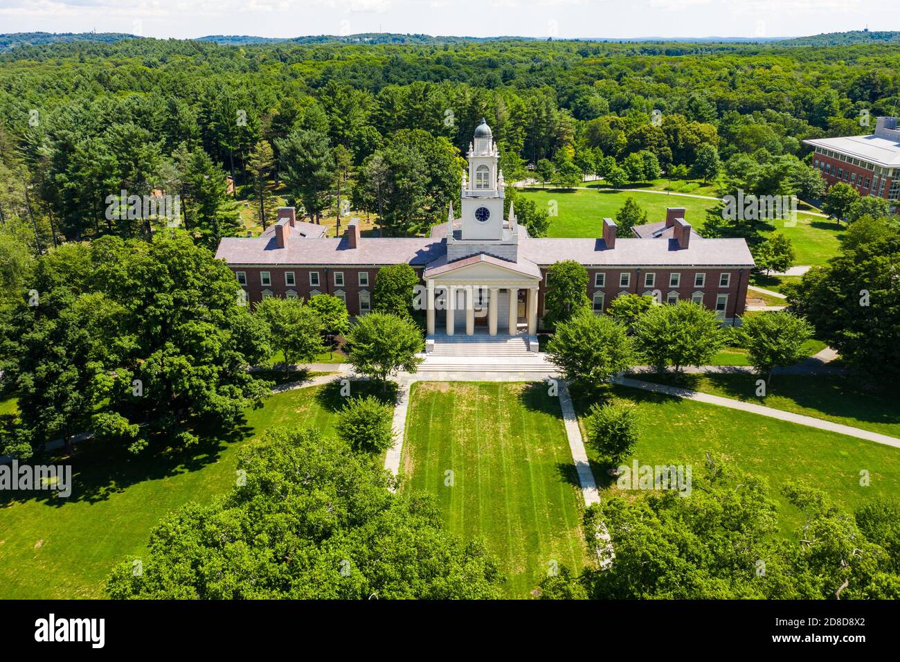 Samuel Phillips Hall, Phillips Academy — Andover, Andover, Massachusetts, USA Stock Photo