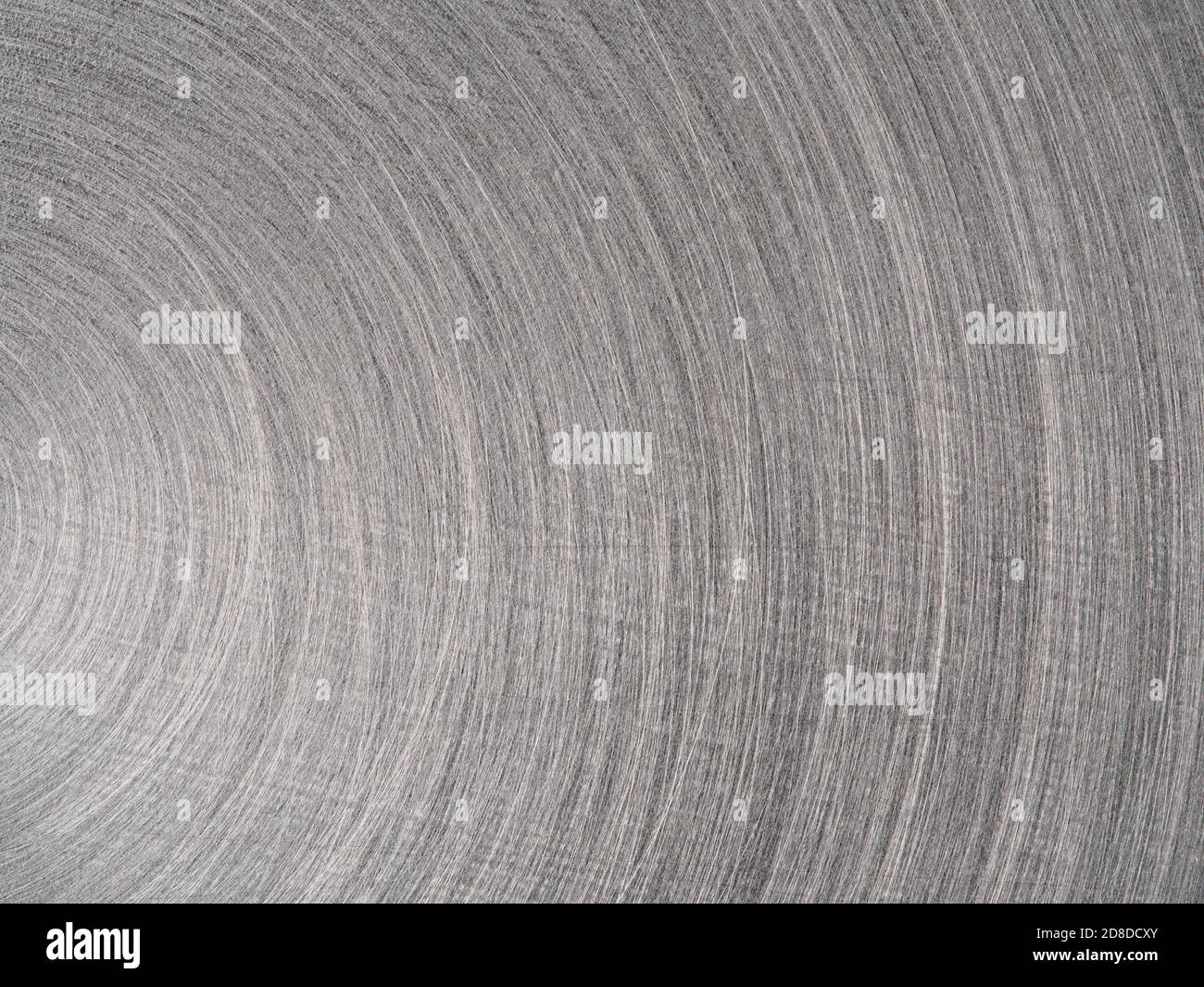 Circular brushed  dark steel metal texture, background Stock Photo