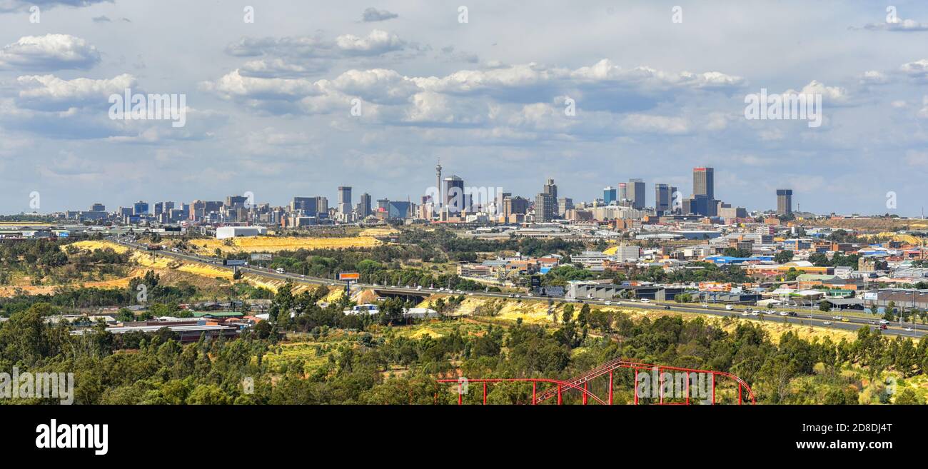 Johannesburg Cityscape, Gauteng, South Africa Stock Photo