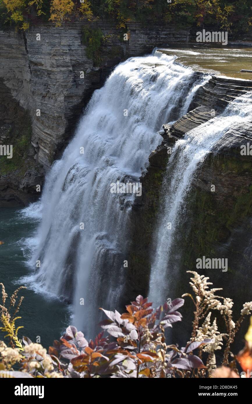 Profile of a waterfall Stock Photo