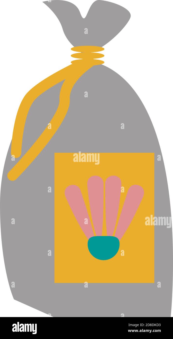 fertilizer sack gardening flat style icon vector illustration design Stock Vector