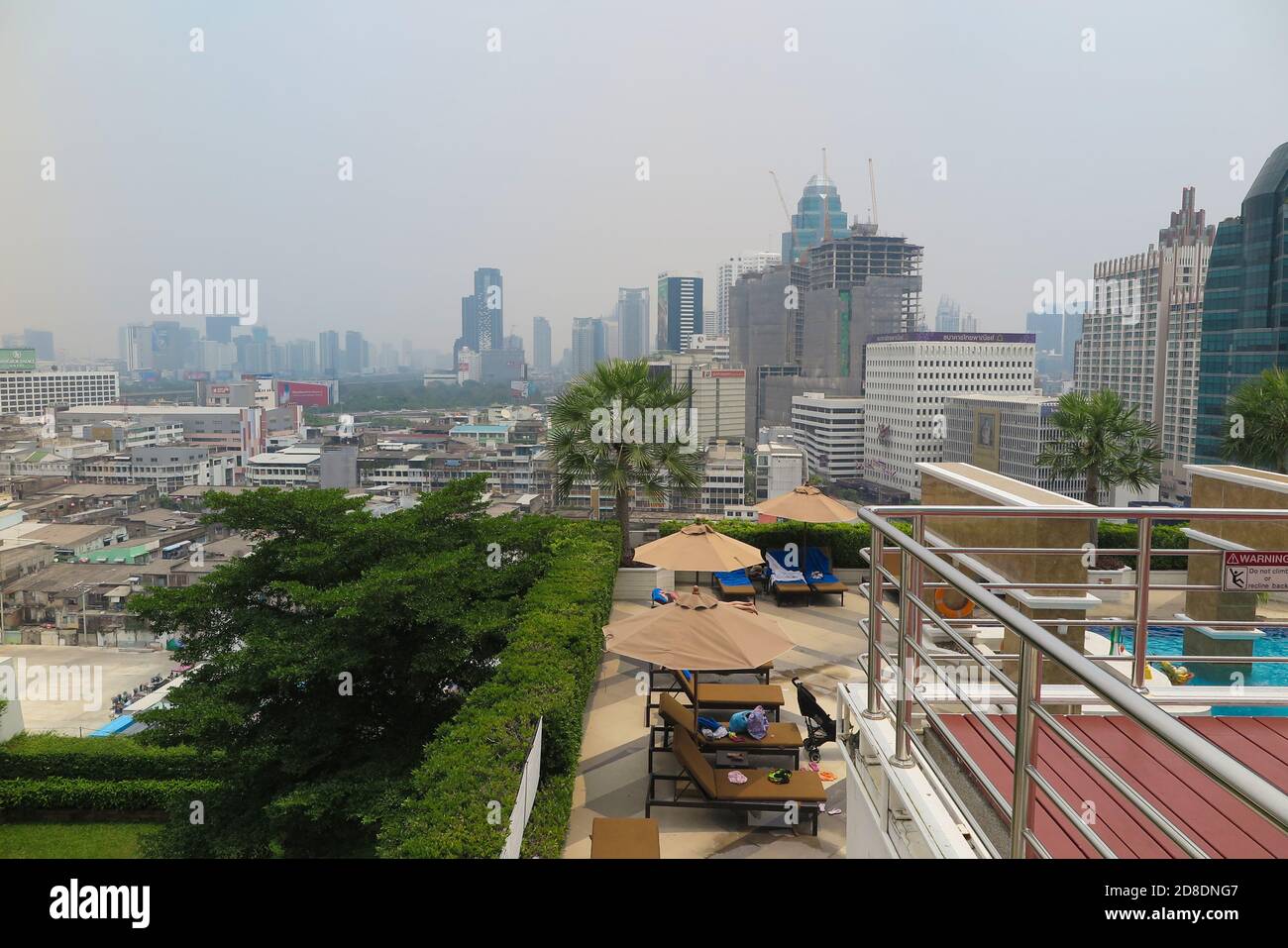 Bangkok Cityscape, Business district with high building Stock Photo - Alamy