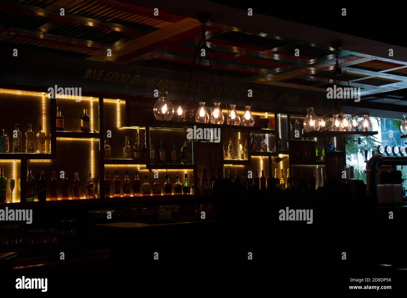 Kolkata, West Bengal, India 21th October 2020 arrangement of wine