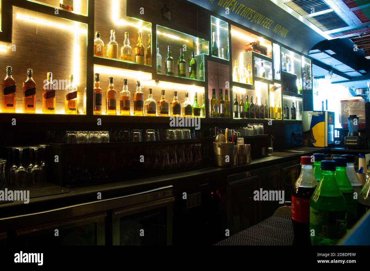 Kolkata, West Bengal, India 21th October 2020 arrangement of wine