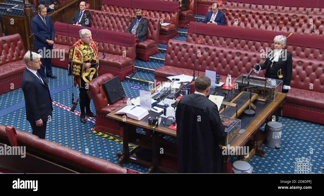 Jo Johnson, the Prime Minister's brother, as he takes his seat in the