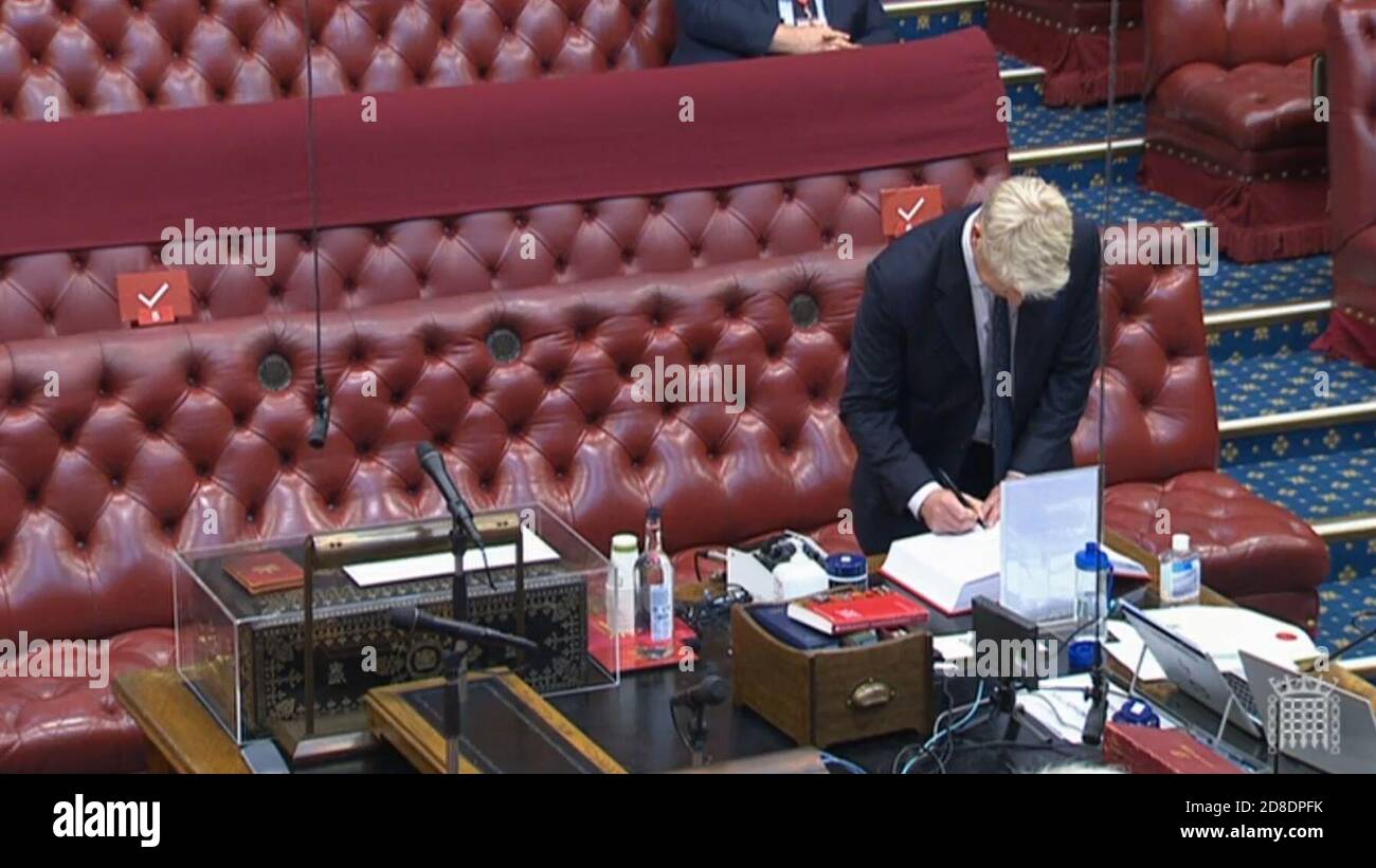 Jo Johnson, the Prime Minister's brother, as he takes his seat in the
