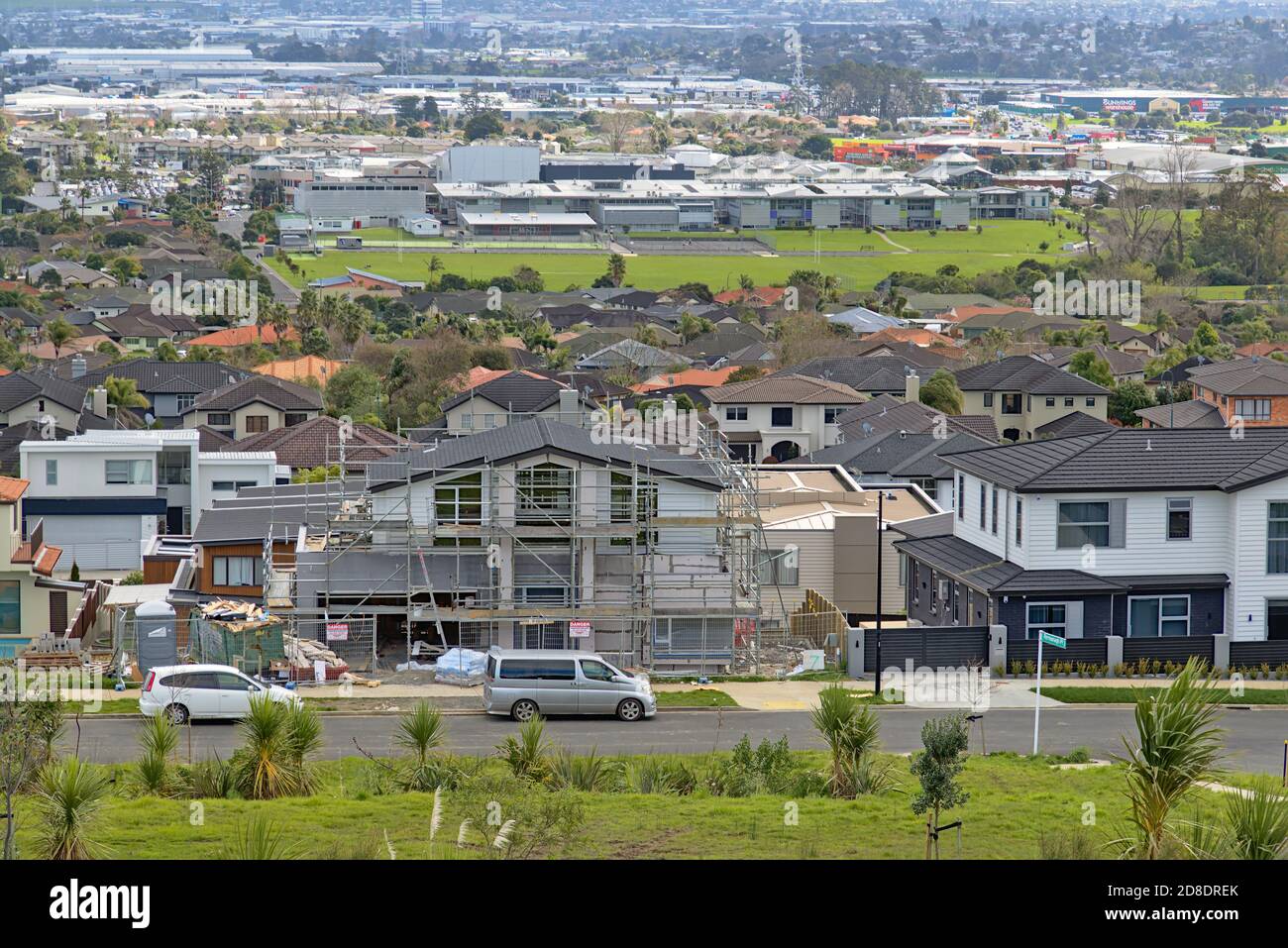 AUCKLAND, NEW ZEALAND Aug 31, 2019 Aerial view of East Tamaki