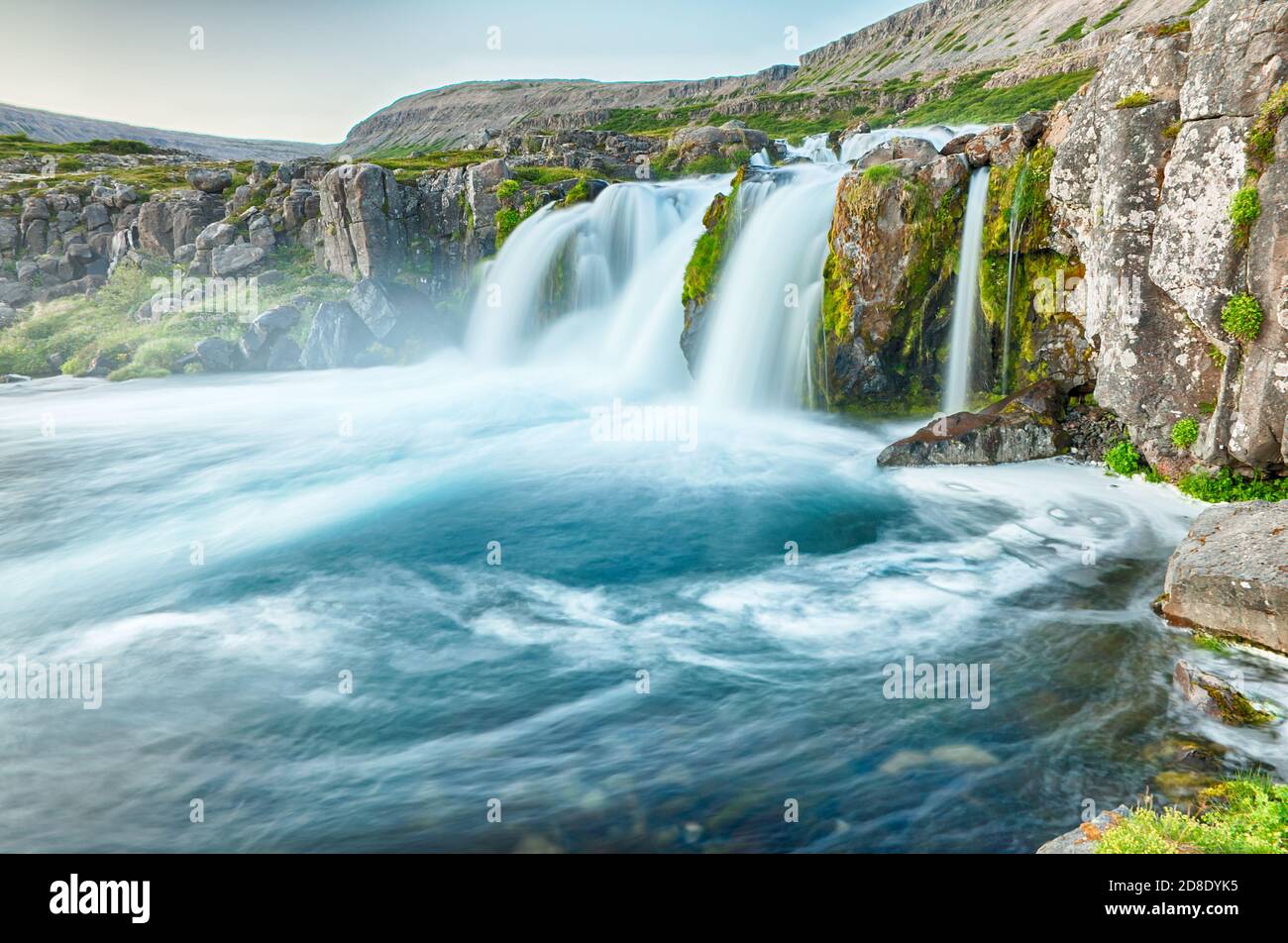 Dynjandi Is The Most Famous Waterfall Of The West Fjords And One Of The dynjandi-is-the-most-famous-waterfall-of-the-west-fjords-and-one-of-the