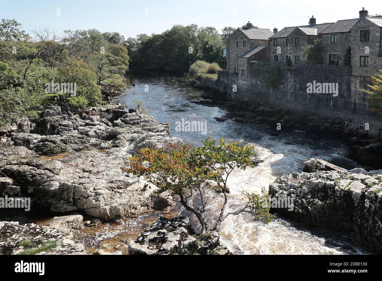 Linton Falls, near Grassington in the Yorkshire Dales, UK Stock Photo