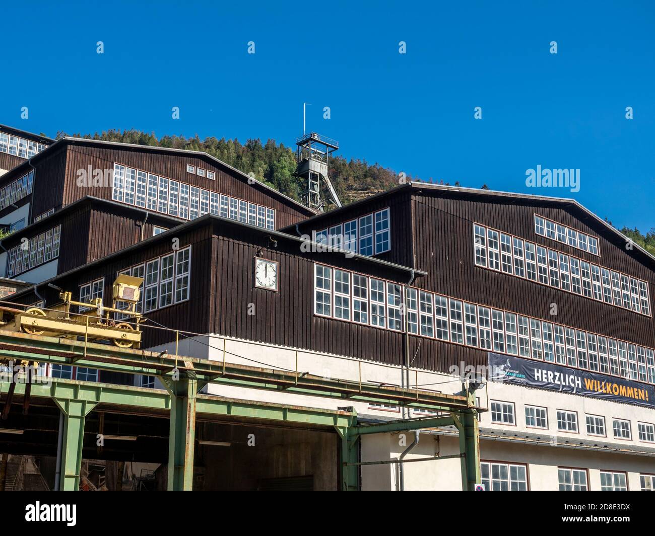 Historical visitor mine Rammelsberg, UNESCO world heritage site, Goslar, Harz ,Germany Stock Photo