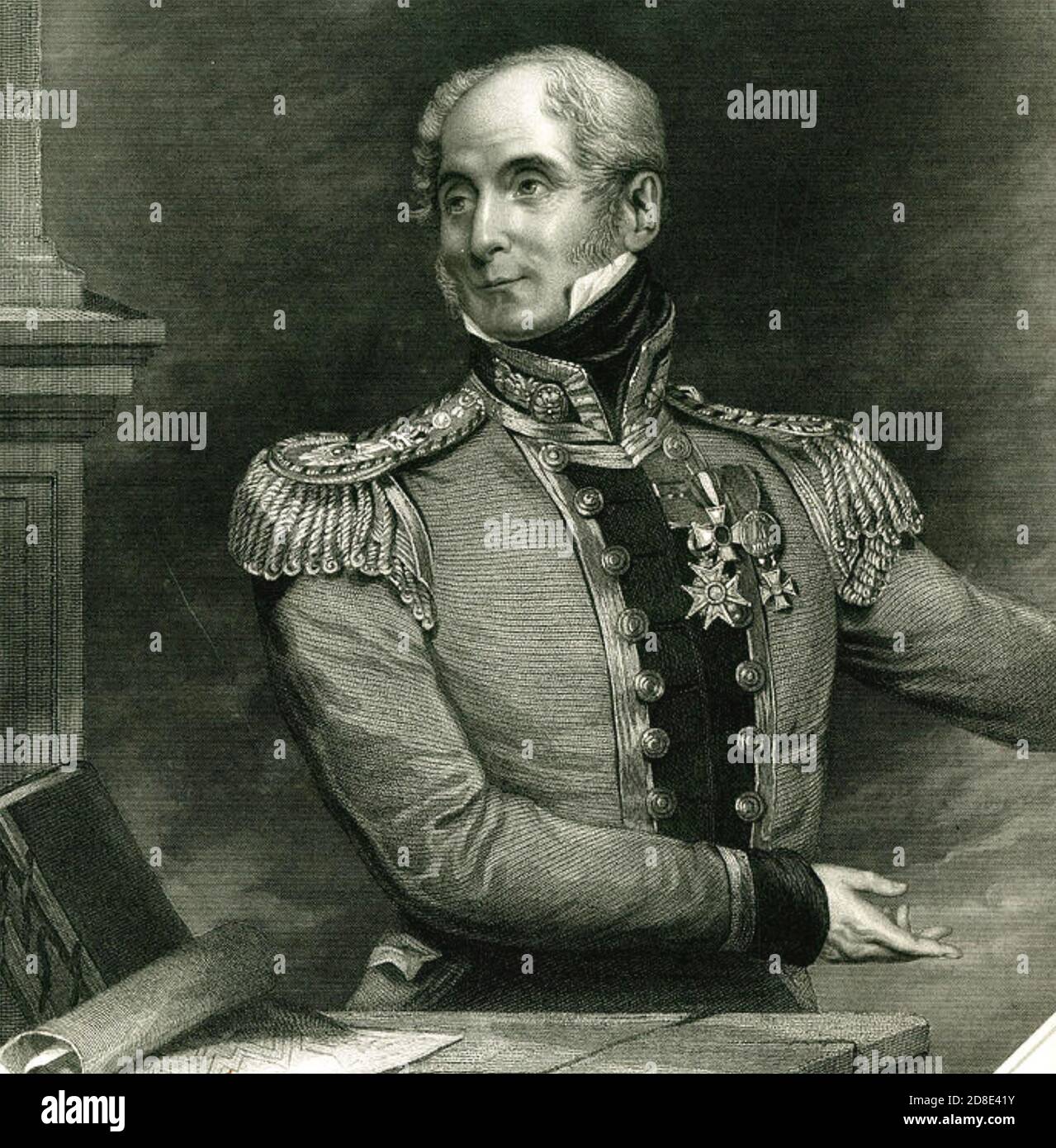 ALEXANDER FRASER, 17th Lord Saltoun (1785-1853) Scottish nobleman who British Army general Stock Photo