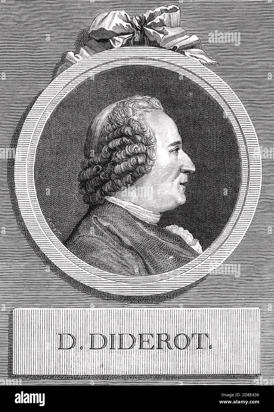 DENIS DIDEROT (1713-1784) French philosopher, art critic and writer Stock Photo
