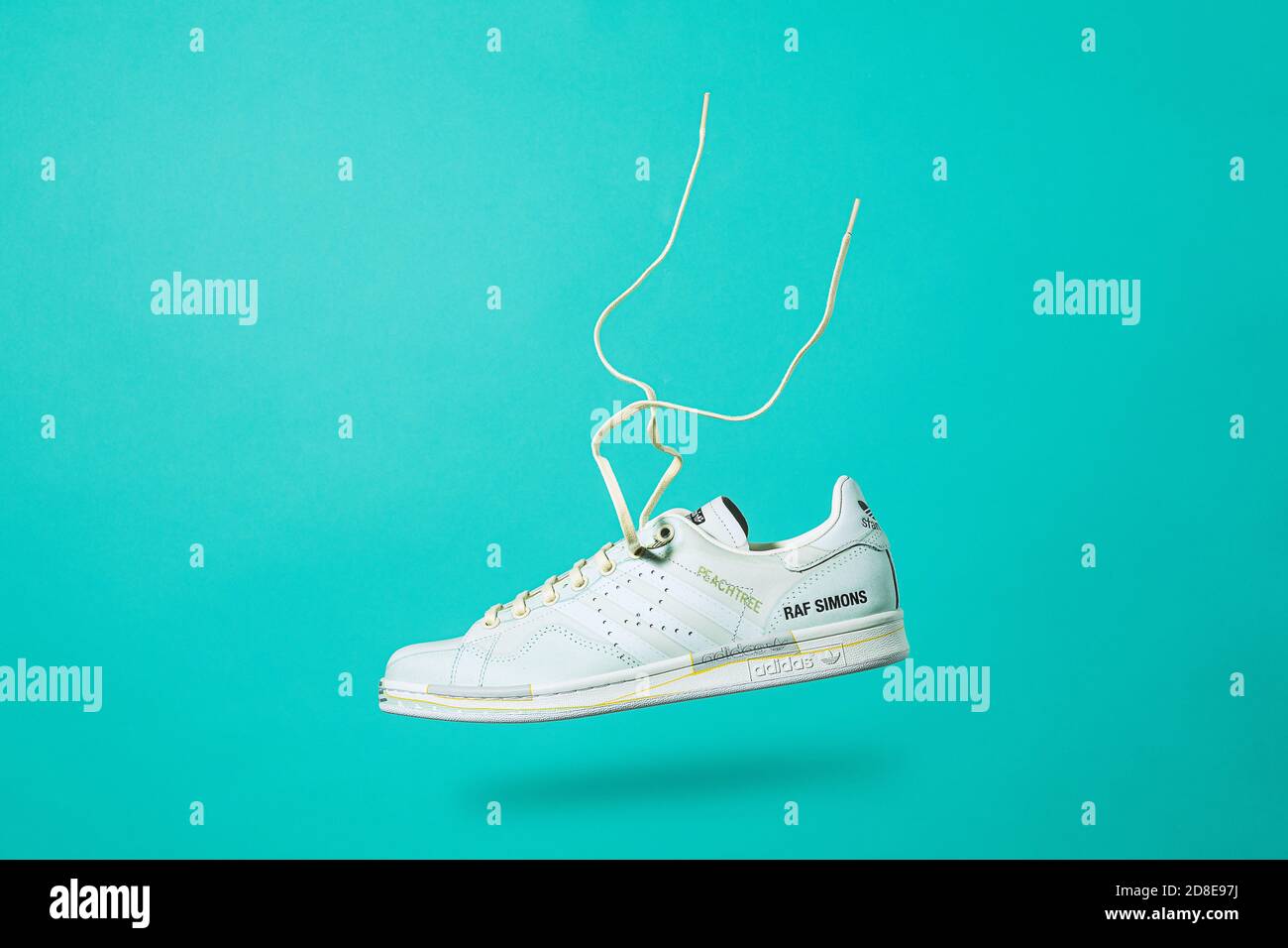 MONTERREY, MEXICO - May 25, 2019: MONTERREY, NL, MEXICO - MAY 24, 2019 : Stan  Smith and Raf Simons famous designers of the classic adidas shoe, isolat  Stock Photo - Alamy
