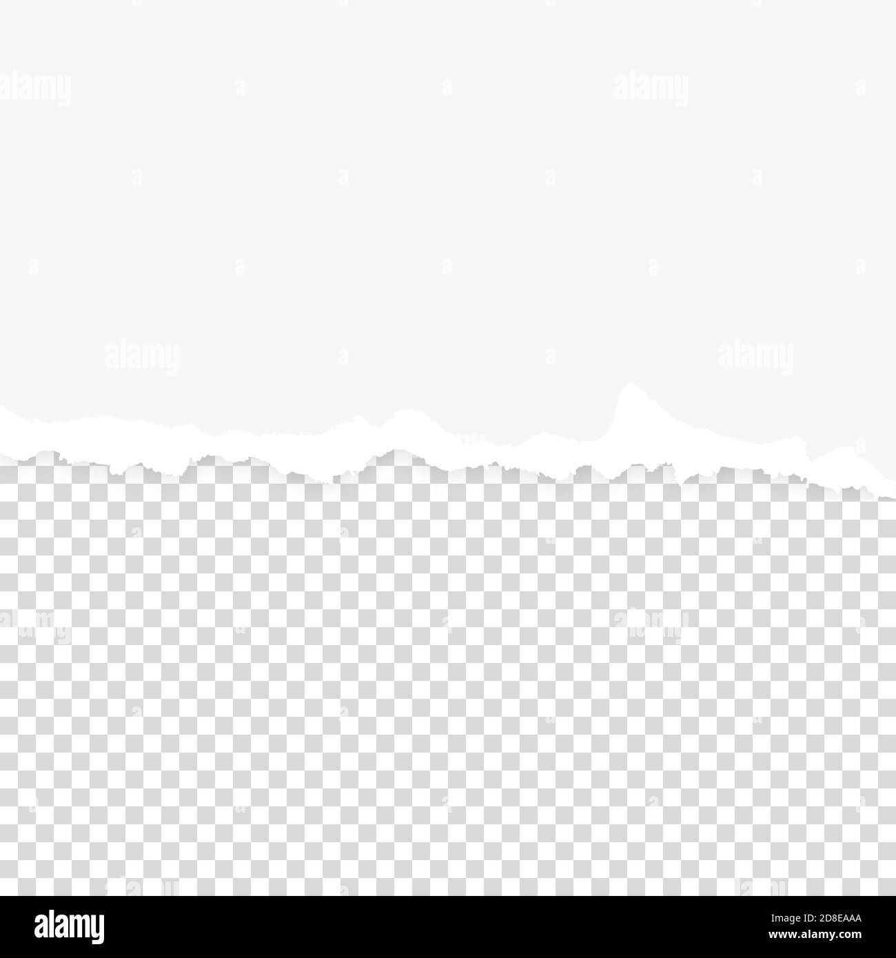 Vector Realistic White Blank Torn Ripped Paper Background. Design Template  for Banner, Paper Art Stock Vector Image & Art - Alamy