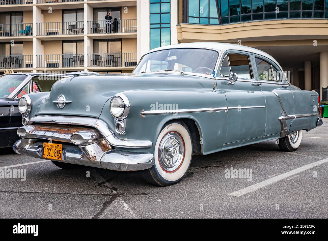 Tybee Island, GA - October 3, 2020: 1953 Oldsmobile Super 88 sedan at a local car show. Stock Photo