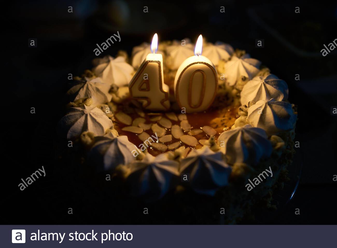 40th Birthday Candles High Resolution Stock Photography and Images Alamy