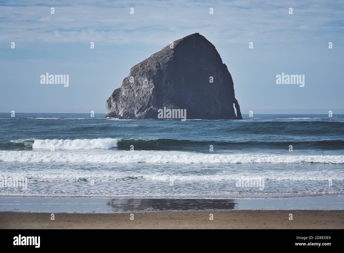 Photo of the pacific city beach in Oregon United States Stock Photo
