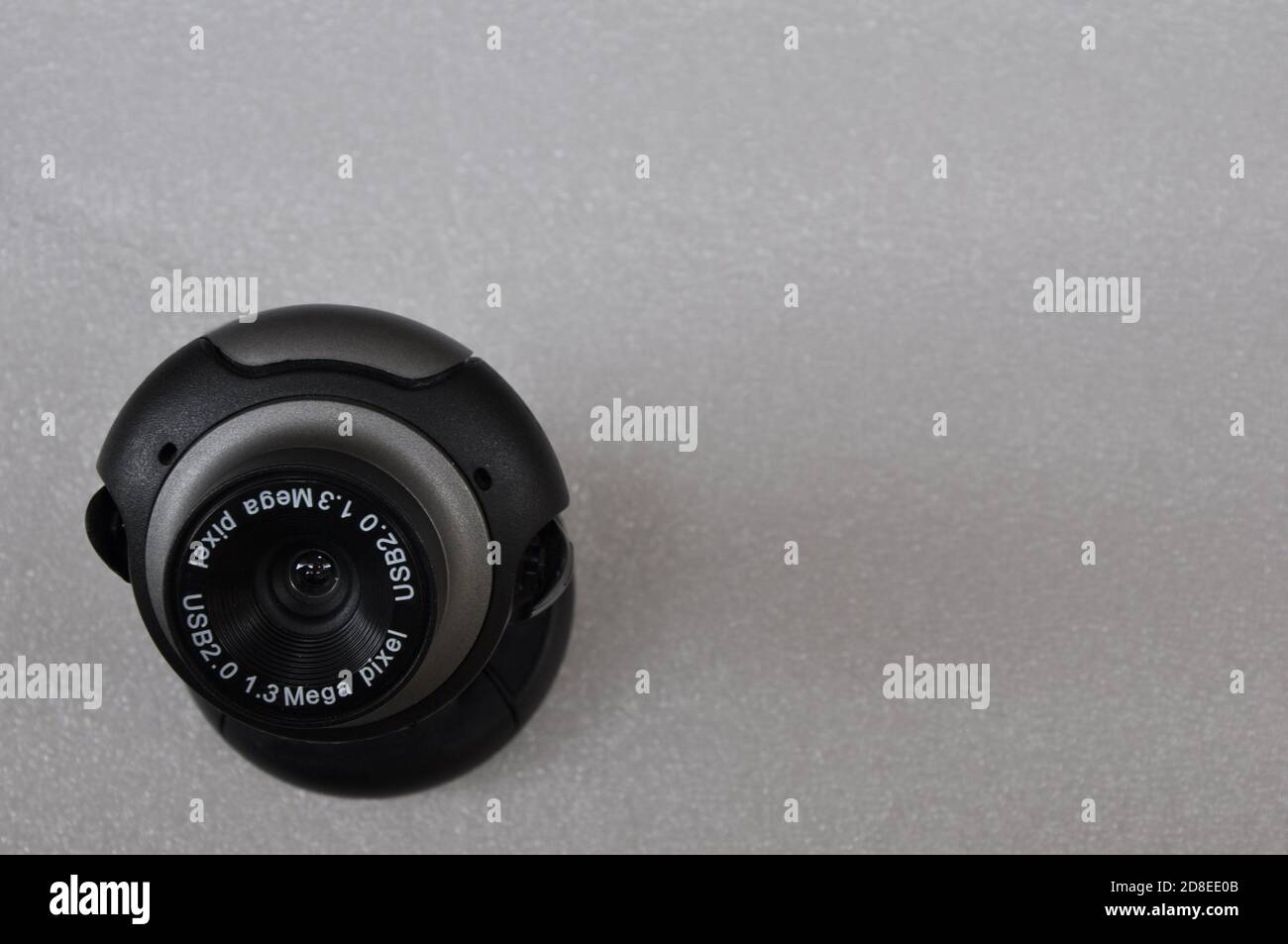 Webcam, for computer for home office meeting, in black on white background,  copy space, Brazil, South America Stock Photo - Alamy