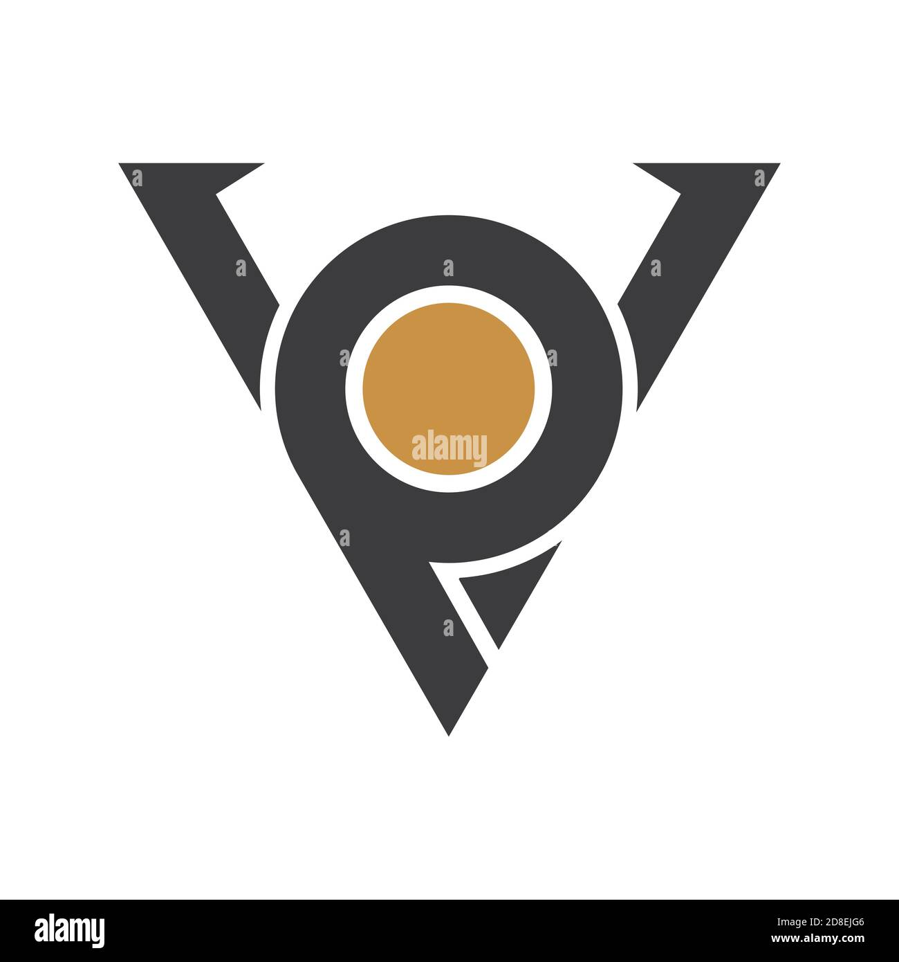 Initial letter vp logo or pv logo vector design template Stock Vector