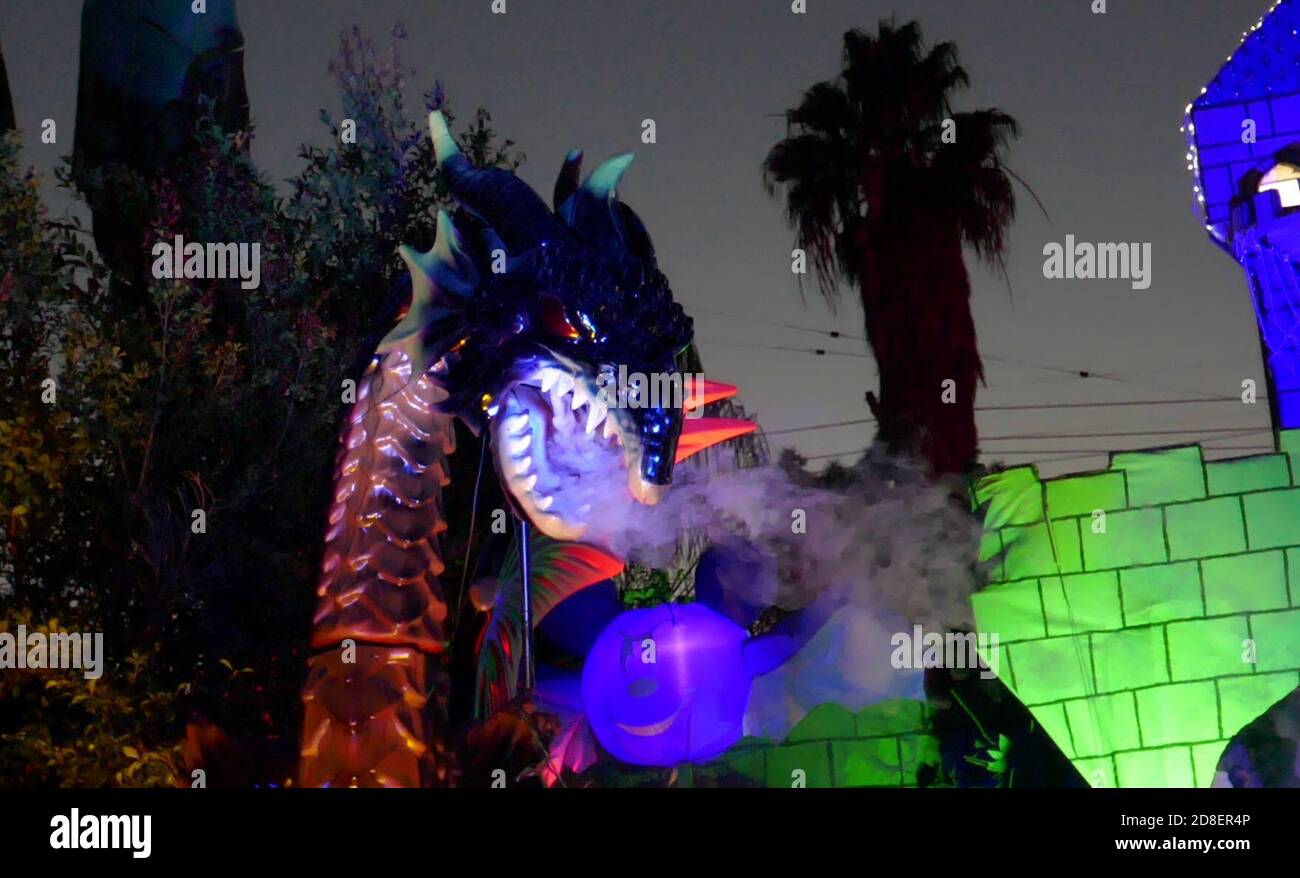 Burbank, California, USA 28th October 2020 A general view of atmosphere of Halloween Lawn