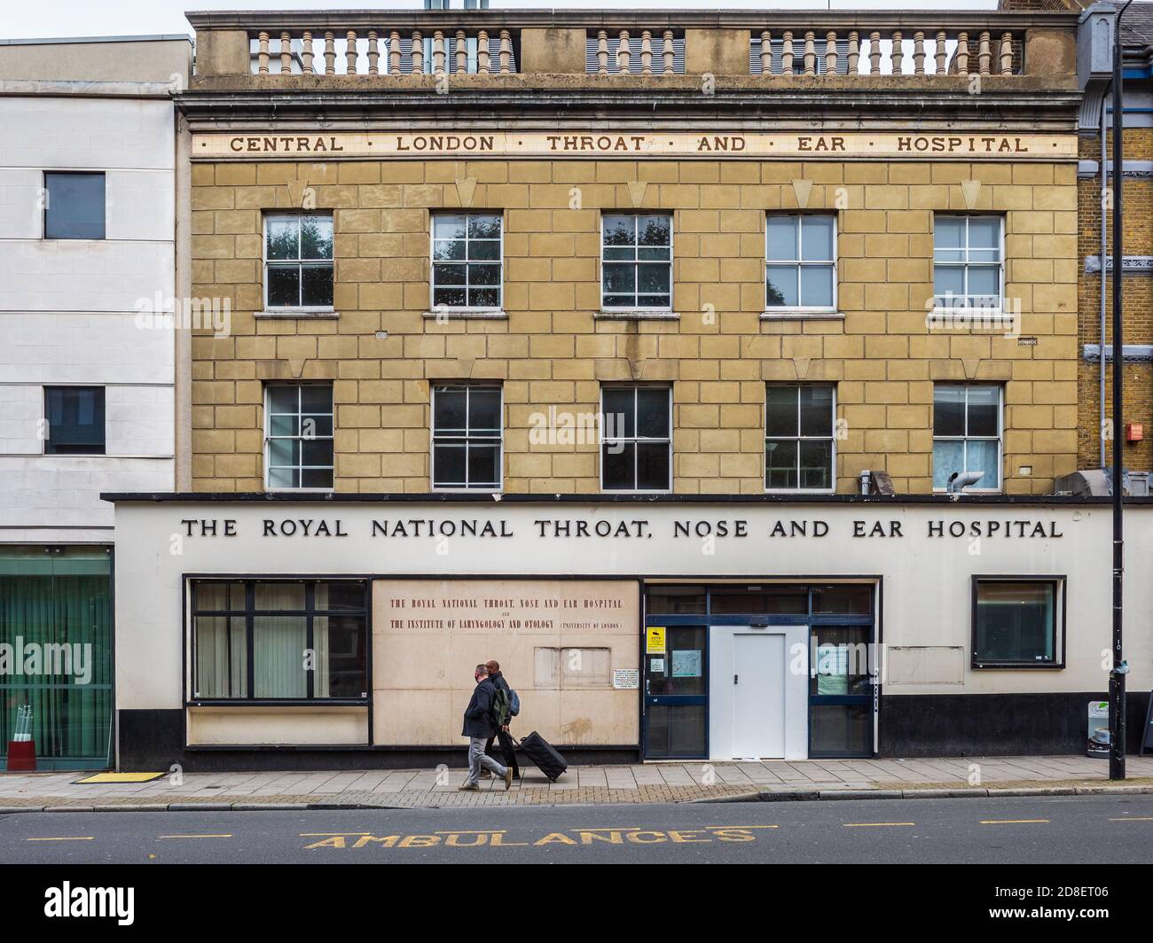 The Royal National Throat Nose and Ear Hospital on Gray's Inn Road London. Part of University College London Hospitals NHS Foundation Trust. Est 1874. Stock Photo