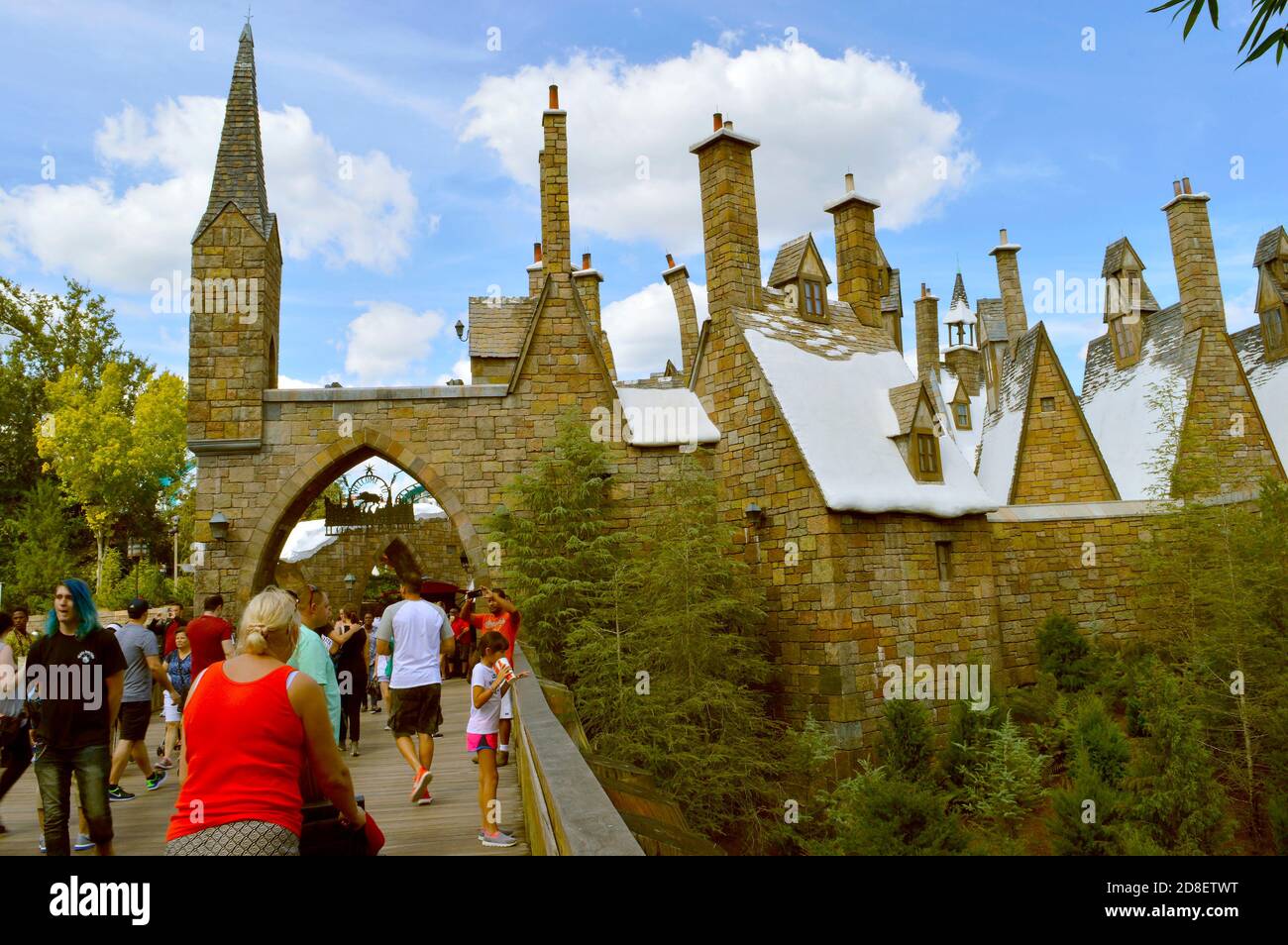 The Wizarding World of Harry Potter Hogsmeade Village Stock Photo Alamy