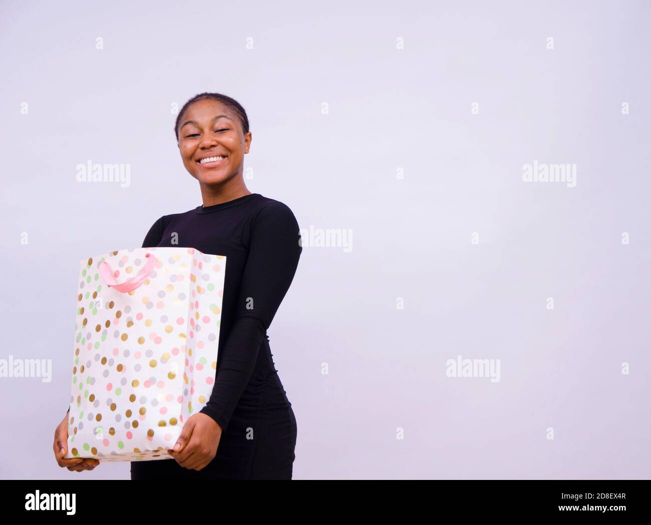 Happy black lady hi-res stock photography and images - Alamy