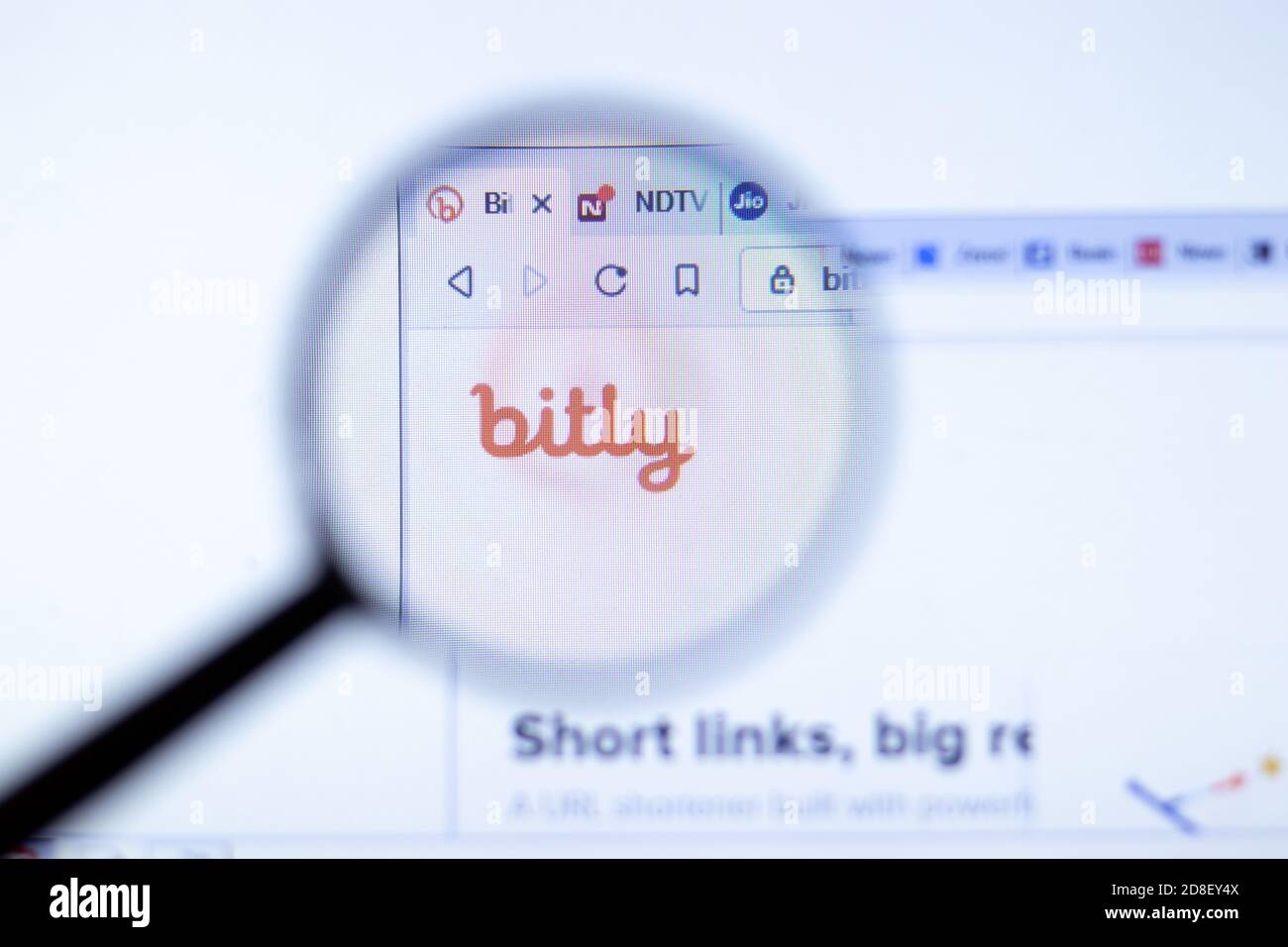 New York, USA - 29 September 2020: Bitly bit.ly company website with ...