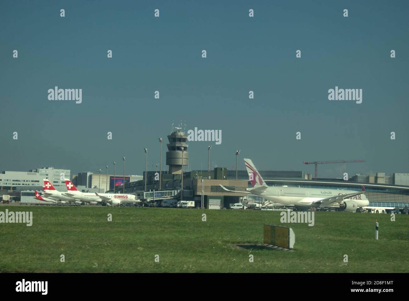 Qatar airwais Airbus A250 is parking at the Zurich international airport in  Switzerland 17.9.2020 Stock Photo - Alamy