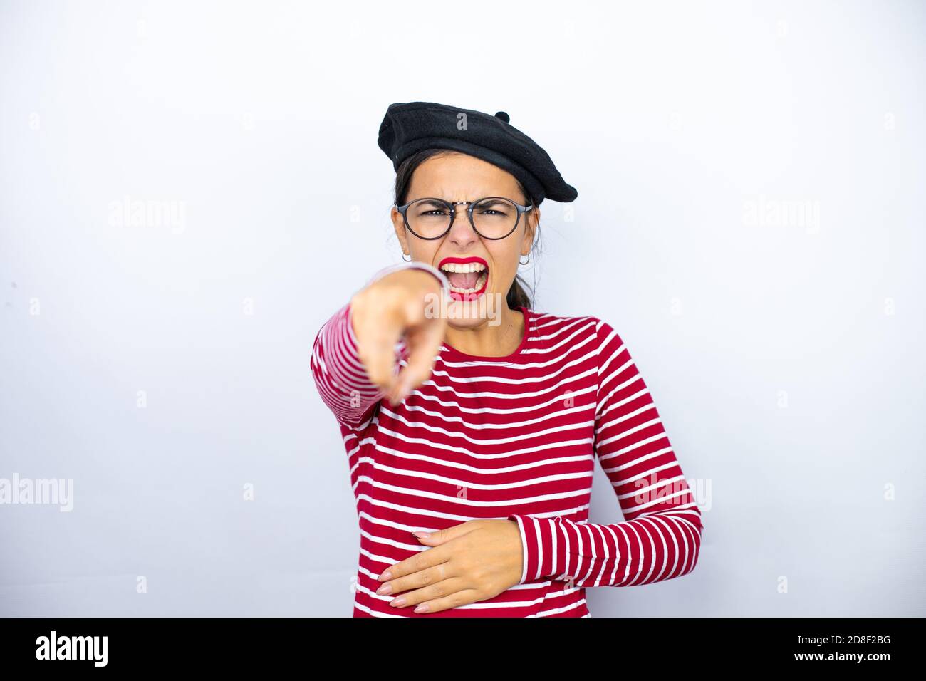 Woman wearing suit beret hi-res stock photography and images - Alamy