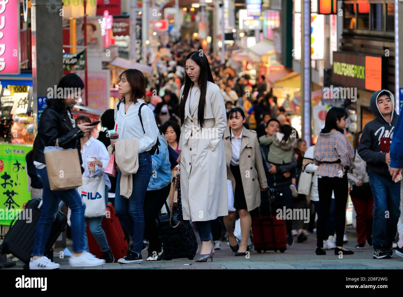 Takeshita Street in Harajuku.Shibuya.Tokyo.Japan Stock Photo